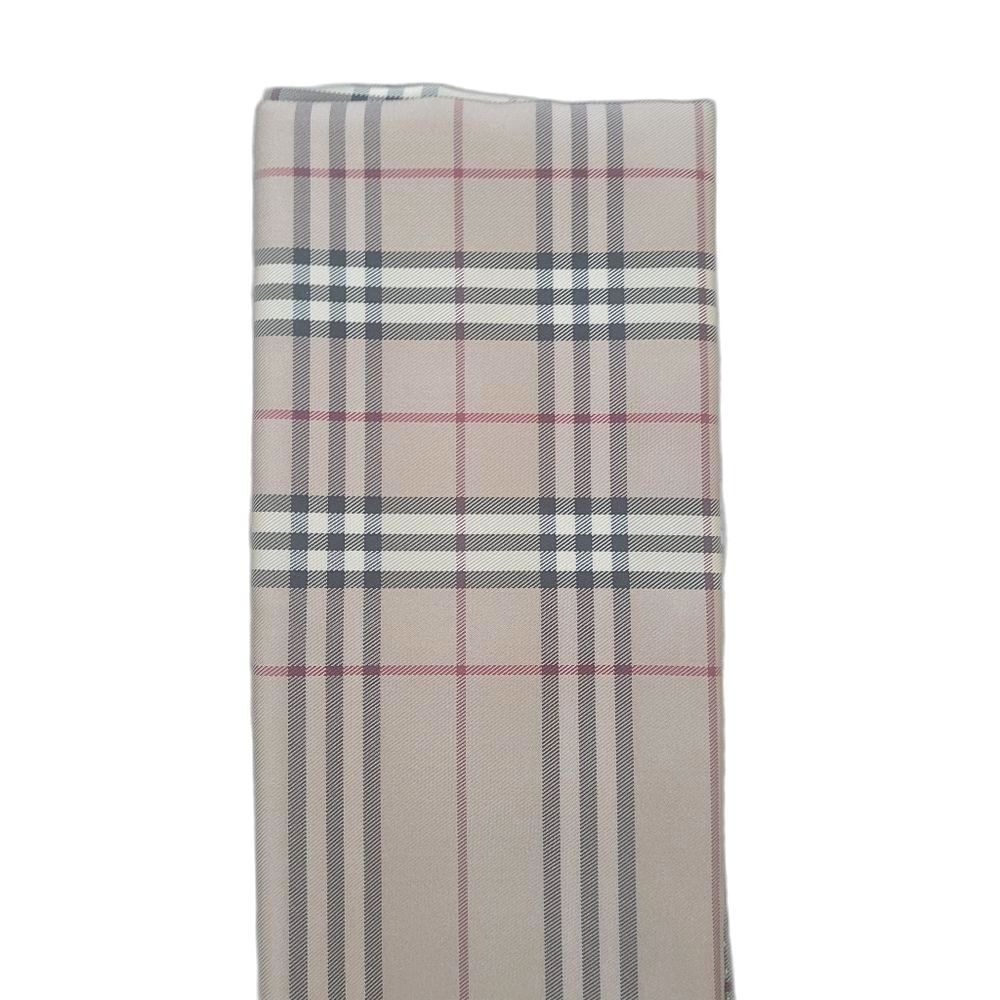 Burberry Classic Mini Check Signature Silk Scarf - Beige - Picture 7 of 10